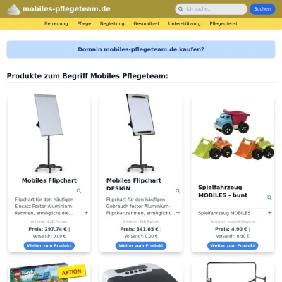 Screenshot mobiles-pflegeteam.de