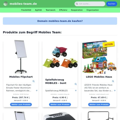 Screenshot mobiles-team.de