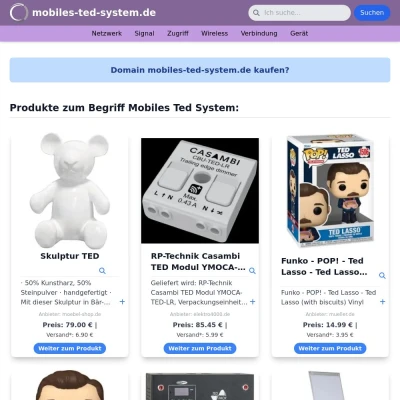 Screenshot mobiles-ted-system.de