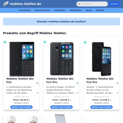 Screenshot mobiles-telefon.de