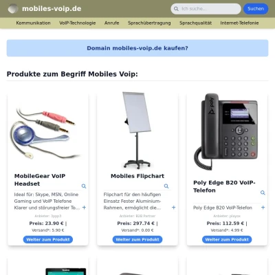 Screenshot mobiles-voip.de