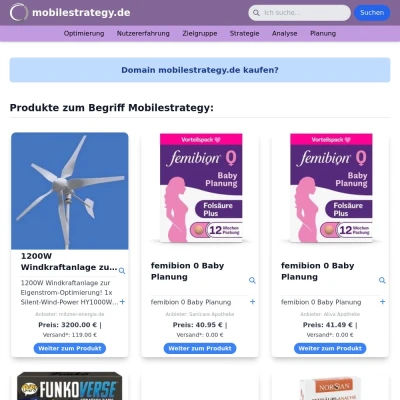 Screenshot mobilestrategy.de