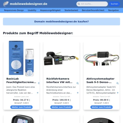 Screenshot mobilewebdesigner.de