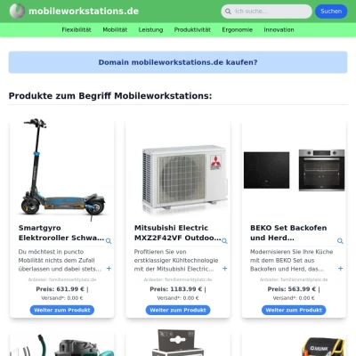 Screenshot mobileworkstations.de