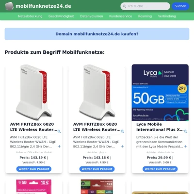 Screenshot mobilfunknetze24.de