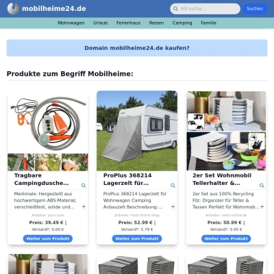 Screenshot mobilheime24.de