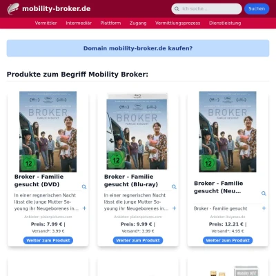 Screenshot mobility-broker.de