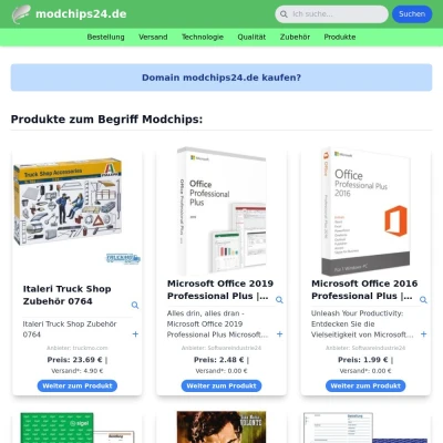 Screenshot modchips24.de