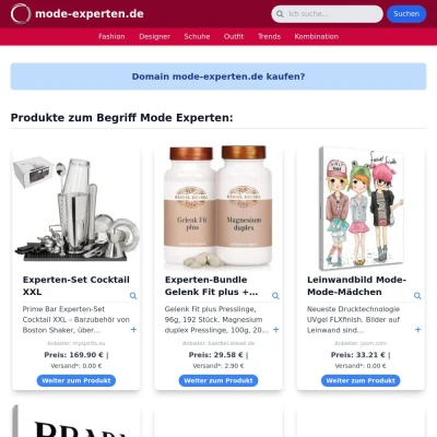 Screenshot mode-experten.de