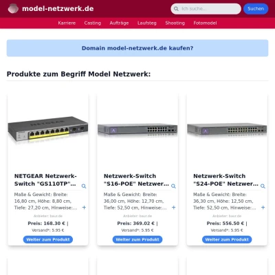 Screenshot model-netzwerk.de