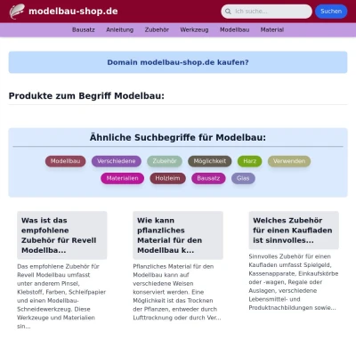 Screenshot modelbau-shop.de