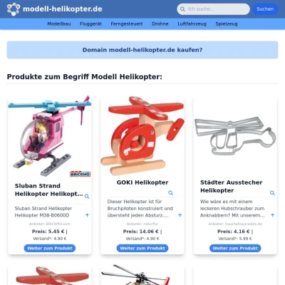 Screenshot modell-helikopter.de