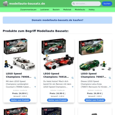 Screenshot modellauto-bausatz.de