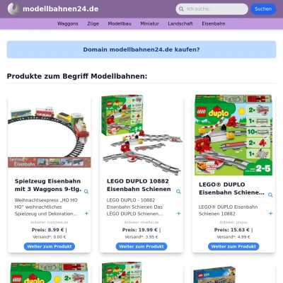 Screenshot modellbahnen24.de