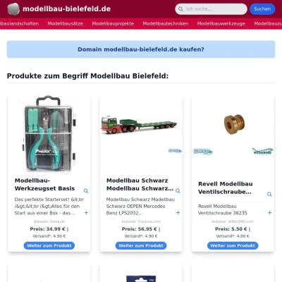 Screenshot modellbau-bielefeld.de