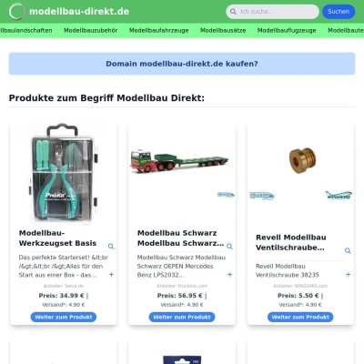 Screenshot modellbau-direkt.de