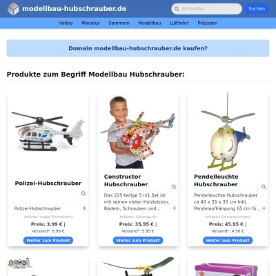 Screenshot modellbau-hubschrauber.de