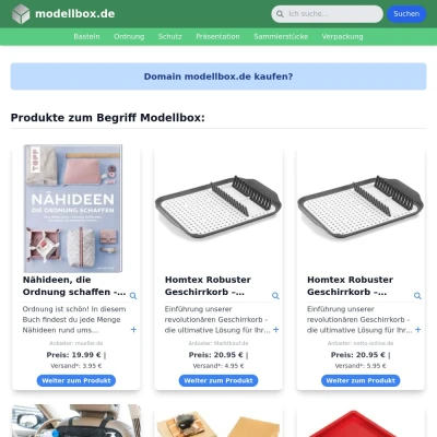 Screenshot modellbox.de