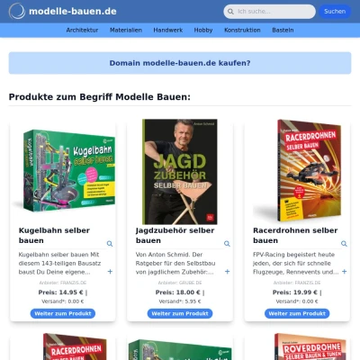 Screenshot modelle-bauen.de