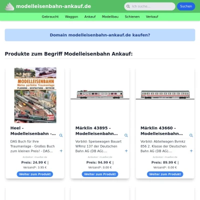 Screenshot modelleisenbahn-ankauf.de