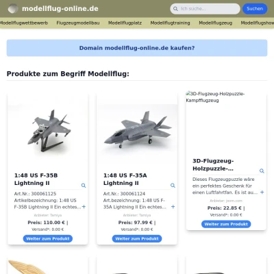 Screenshot modellflug-online.de