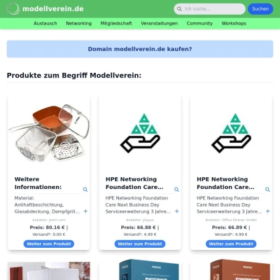 Screenshot modellverein.de