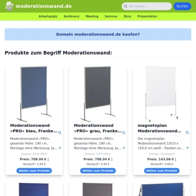 Screenshot moderationswand.de