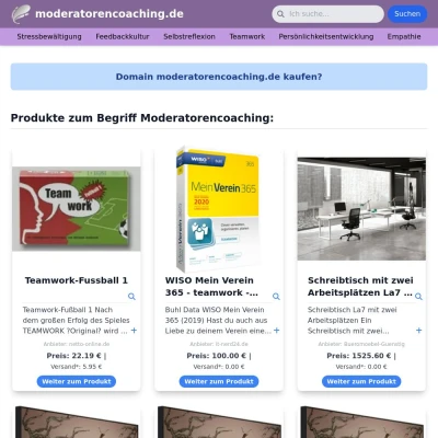 Screenshot moderatorencoaching.de