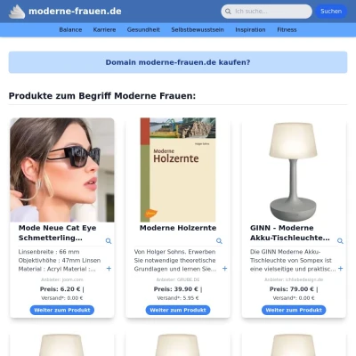 Screenshot moderne-frauen.de