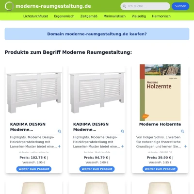 Screenshot moderne-raumgestaltung.de