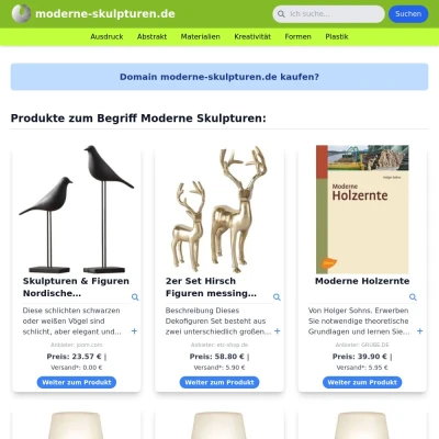 Screenshot moderne-skulpturen.de