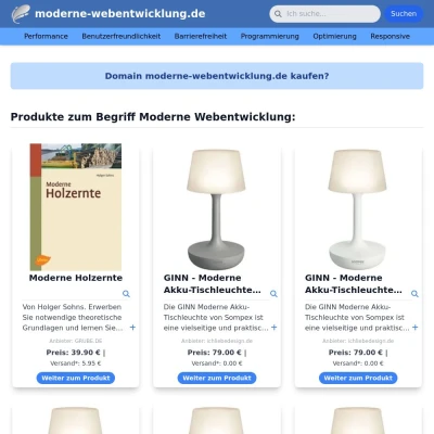 Screenshot moderne-webentwicklung.de