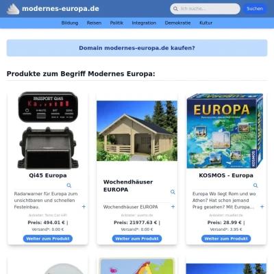 Screenshot modernes-europa.de