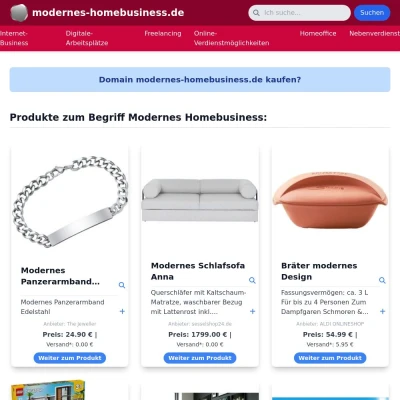 Screenshot modernes-homebusiness.de