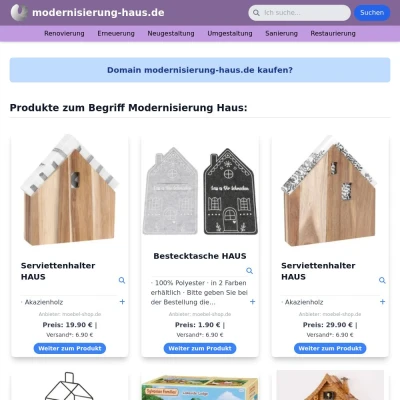 Screenshot modernisierung-haus.de
