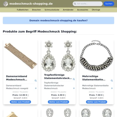 Screenshot modeschmuck-shopping.de