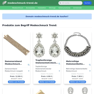 Screenshot modeschmuck-trend.de