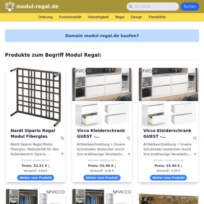 Screenshot modul-regal.de