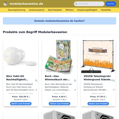 Screenshot modularbauweise.de