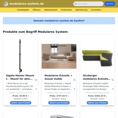 Screenshot modulares-system.de