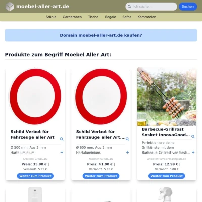 Screenshot moebel-aller-art.de
