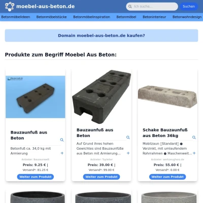 Screenshot moebel-aus-beton.de