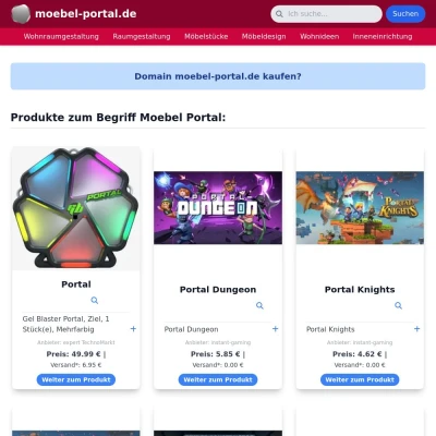 Screenshot moebel-portal.de