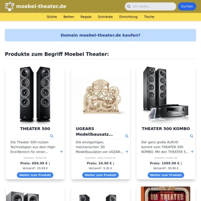 Screenshot moebel-theater.de