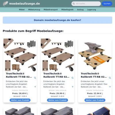 Screenshot moebelaufzuege.de