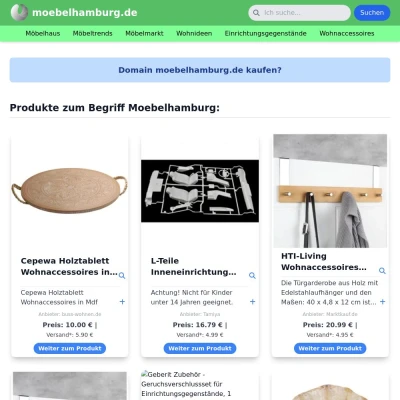 Screenshot moebelhamburg.de