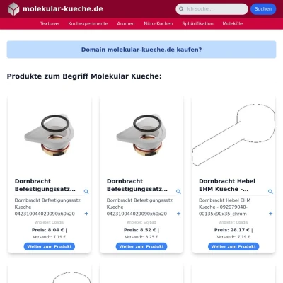 Screenshot molekular-kueche.de