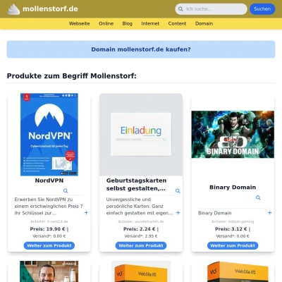 Screenshot mollenstorf.de