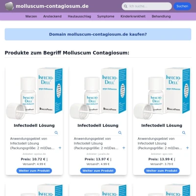 Screenshot molluscum-contagiosum.de
