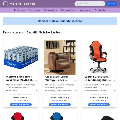 Screenshot moloko-leder.de